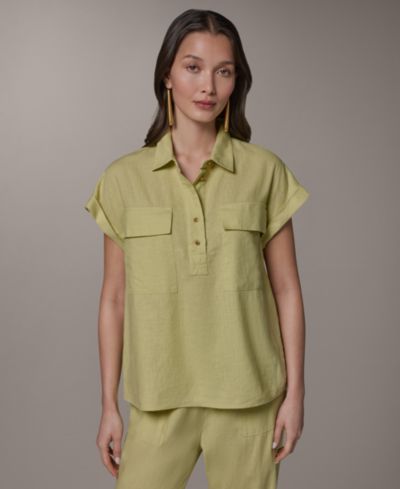 Женская рубашка с воротником Donna Karan New York