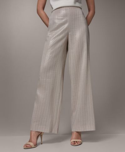 Donna Karan New York Women's Pinstripe Mid-Rise Pants