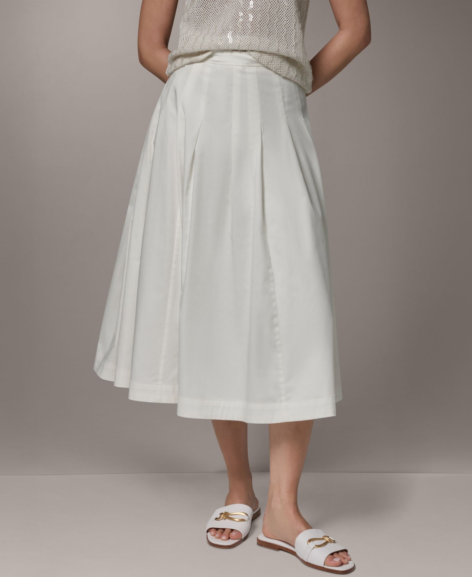 Donna Karan New York Women's Pleated Midi Skirt