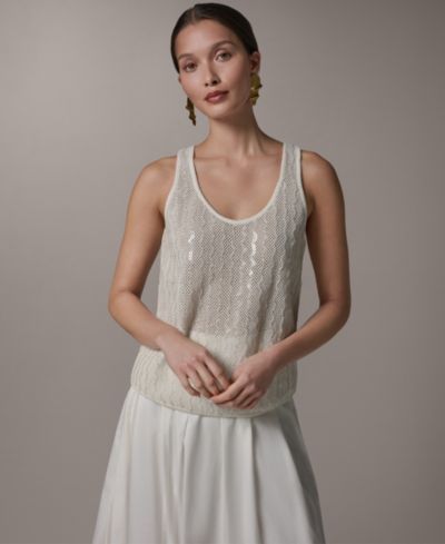 Donna Karan New York Женский свитер с круглым вырезом