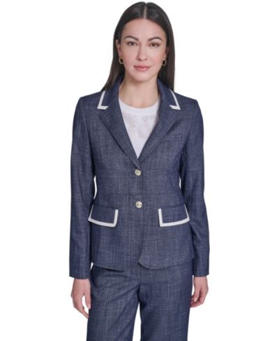 Женский блейзер Tommy Hilfiger Crosshatch Notch Collar
