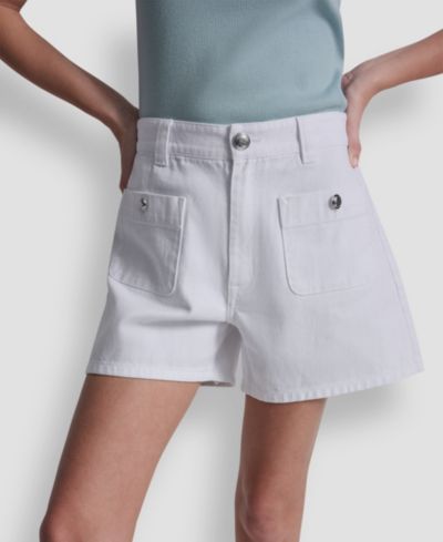 DKNY Jeans Женские шорты A-Line с завышенной талией