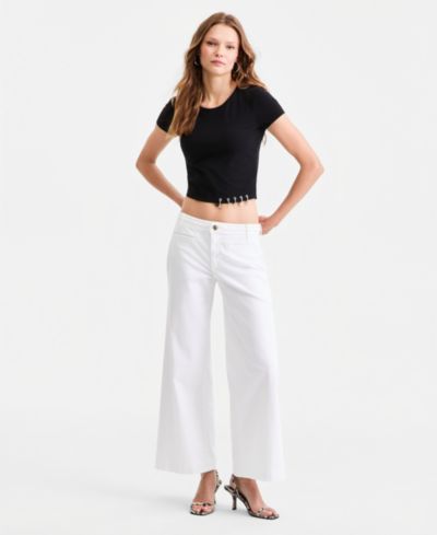 Женские укороченные брюки GUESS Zoya Crop Leg Braided