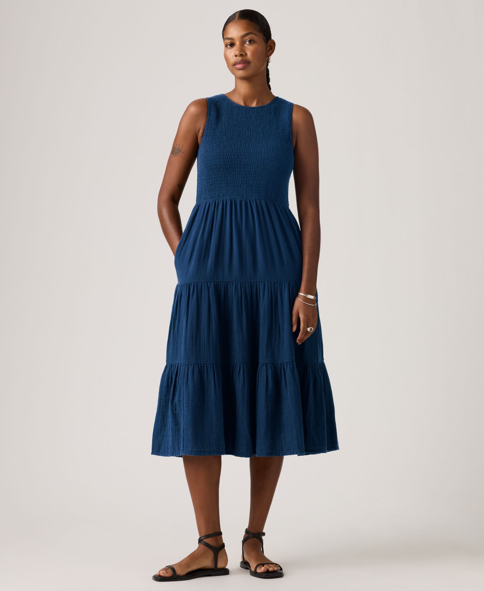 Levi's Women's Cely Smocked Tiered Dress