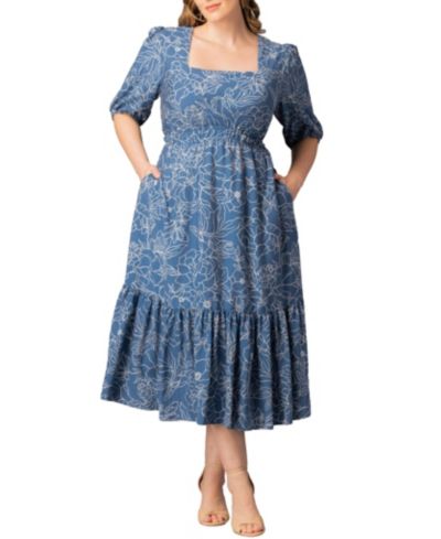 Blue floral print