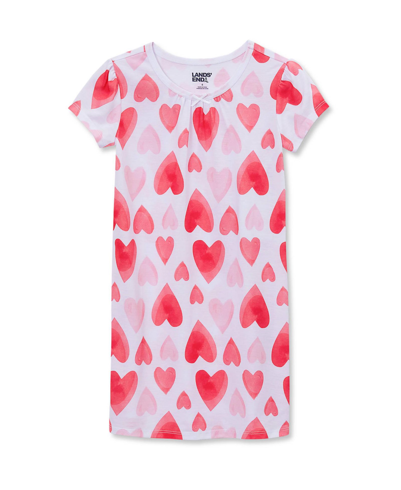 Детская ночная рубашка Lands' End Short Sleeve