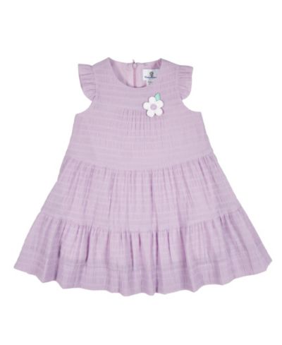 Florence Eiseman Toddler Girls Crinkle Lawn Dress With Flower
