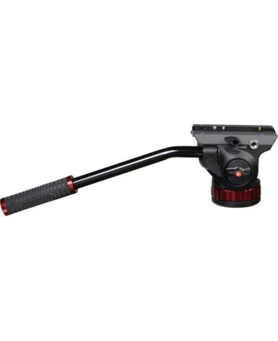 Manfrotto 502 Pro Video Head 504PLONG Long Quick Release Mounting Plate Compatible with 3/8" Tripods