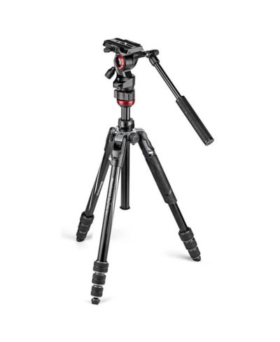 Видеоштатив Manfrotto Befree Live, алюминиевый, 4 секции, с поворотным замком