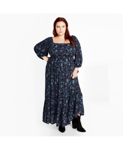 CITY CHIC Women's Kaylee Print Maxi Dress
