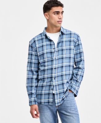 Sun + Stone Мужская рубашка с длинным рукавом Dexter Plaid