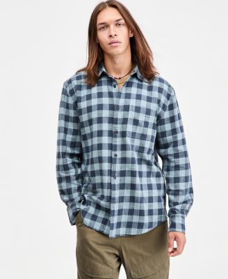 Мужская рубашка Sun + Stone Drake Buffalo Plaid с длинным рукавом