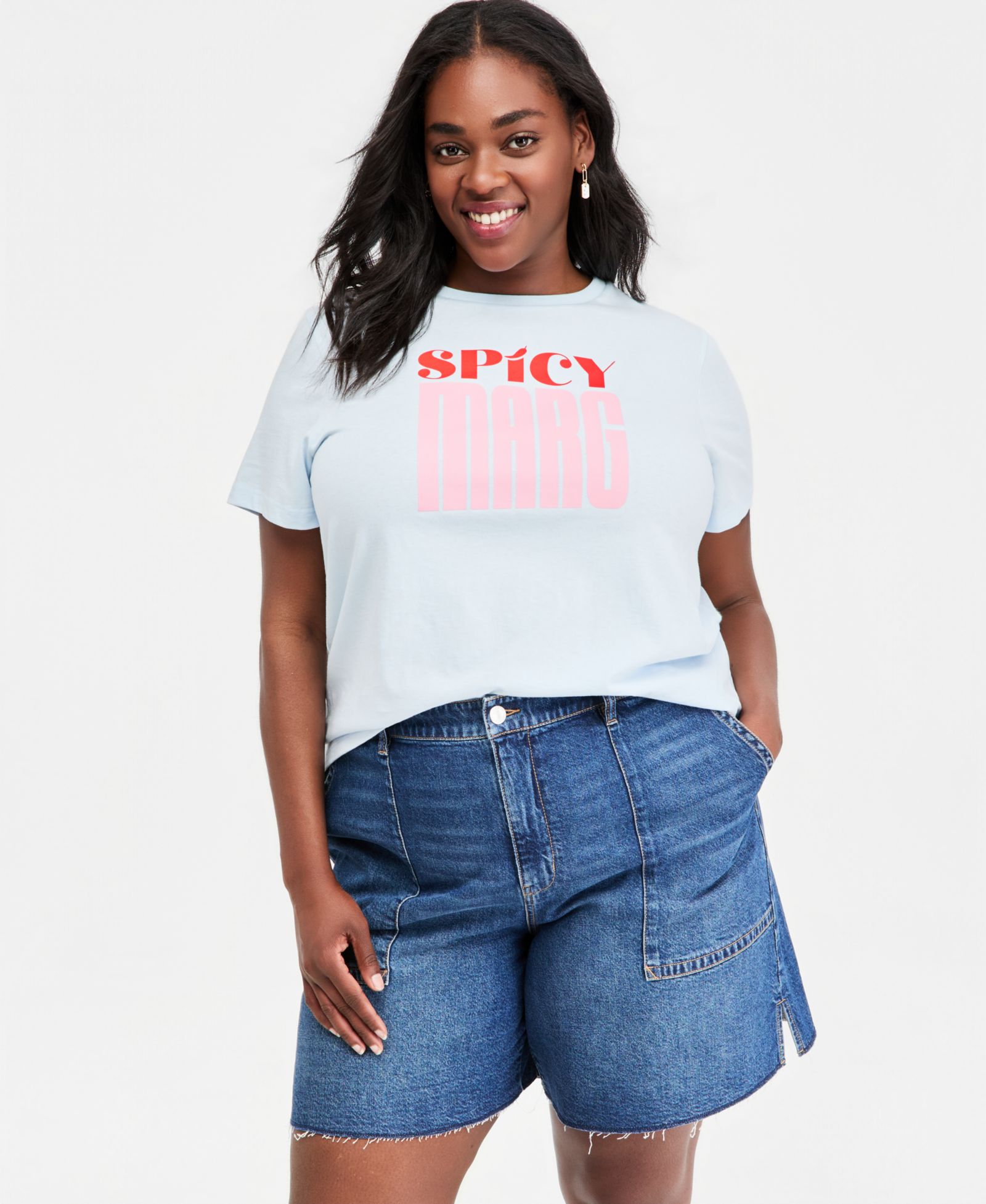 On 34th Plus Spicy Marg Graphic T-Shirt, Macy's Exclusive
