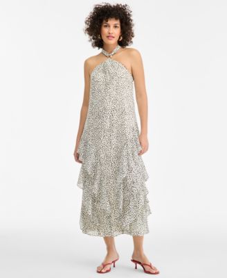 I.N.C. International Concepts Women's Printed Halter Maxi Dress, Macy's Exclusive