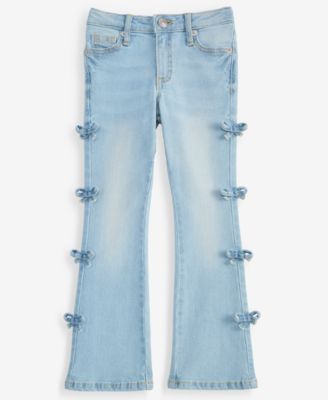 Epic Threads Girls' XS-XL Bow-Trim Flared-Leg Jeans, Macy's Exclusive