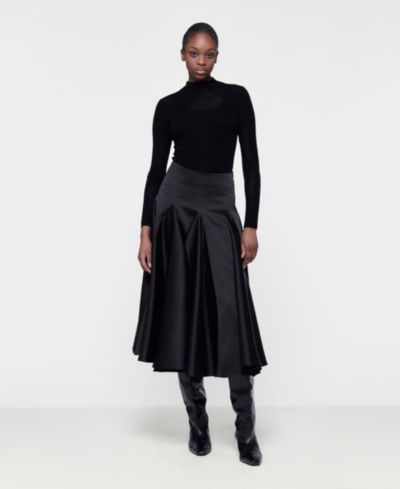 Leem Women's Flared Godet Skirt