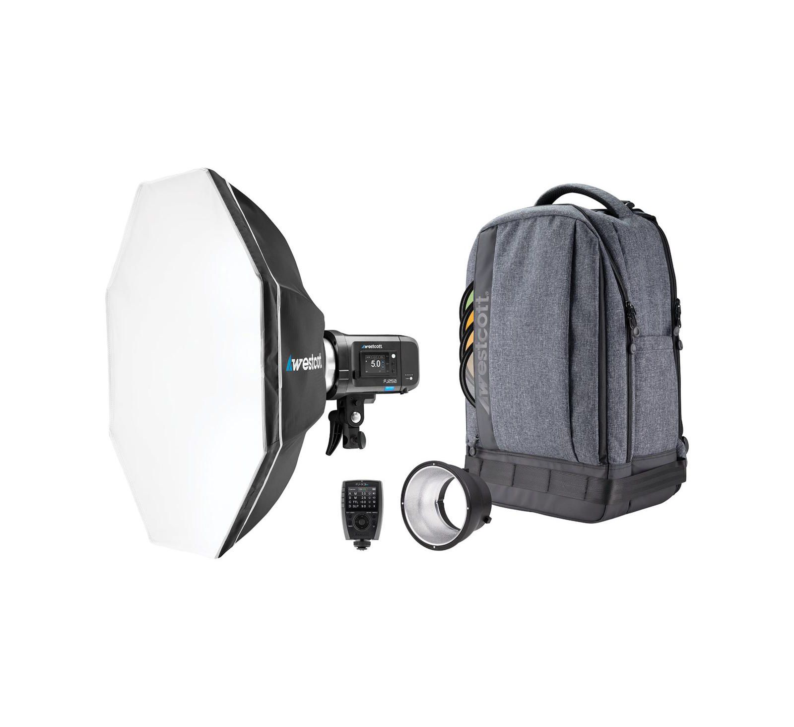 Комплект Westcott FJ250 Strobe 1-Light Backpack с беспроводным триггером FJ-X3 M Multi-Brand