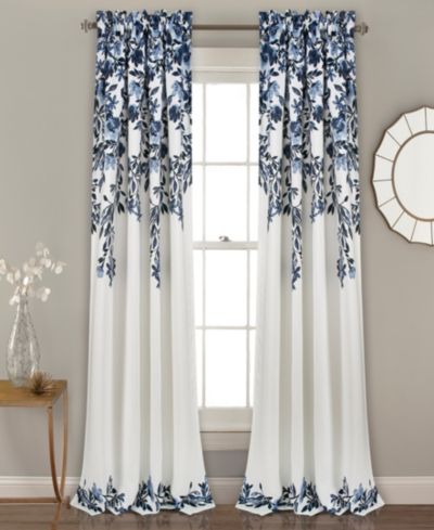 Шторы Lush Decor Tanisha, цветочный принт, 52"W x 84"L