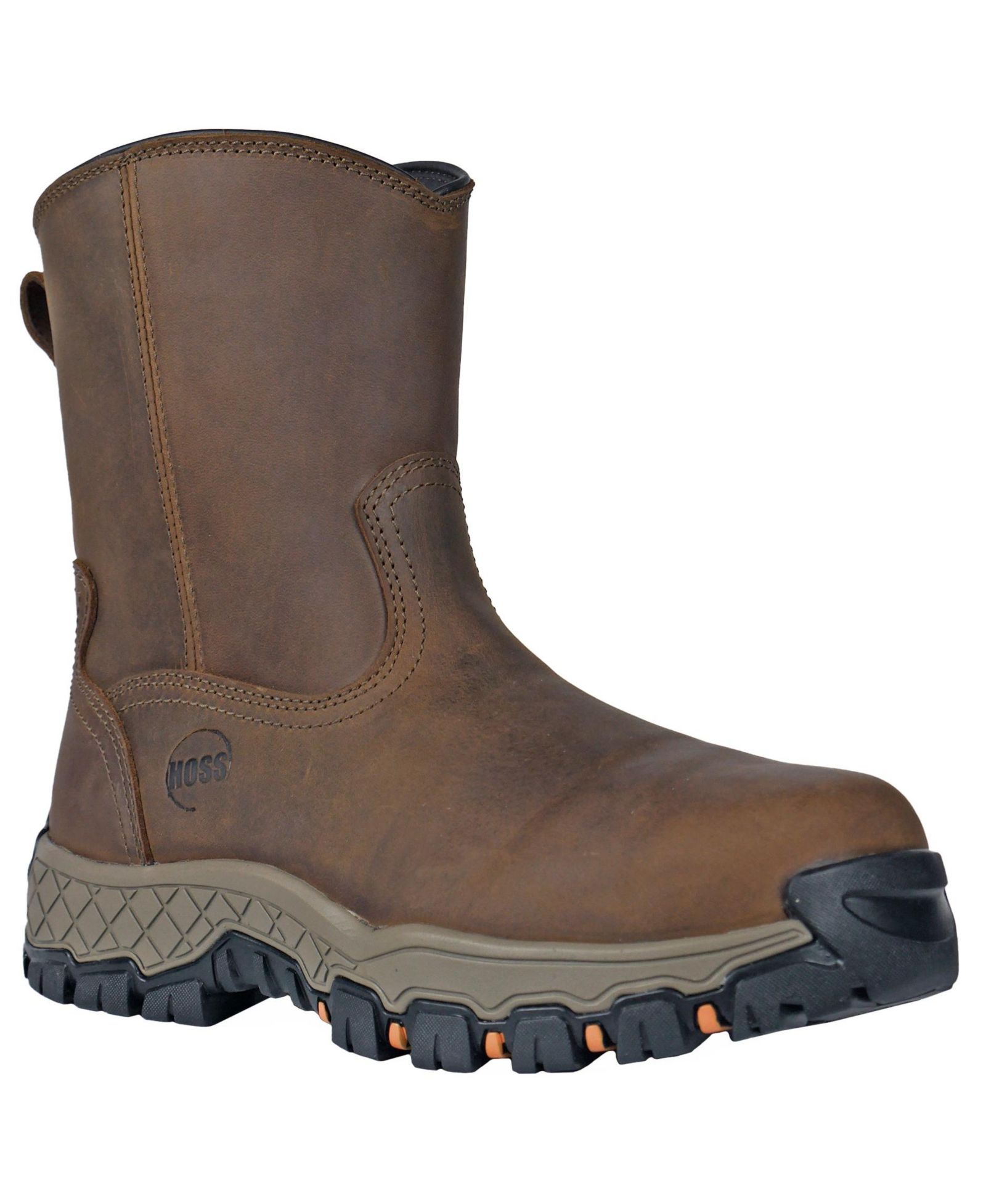 Мужской рабочая ботинка Hoss Boot Company HOSS Recon 8 Inch Composite Toe Side Zip