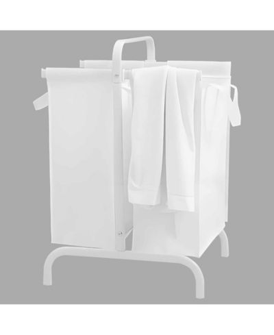 Корзина для белья RAINSKEN 2-Tier, 110L Oxford с крышкой, 2 съемных мешка и карточками для сортировки