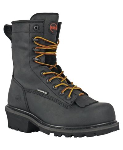 Мужские рабочие ботинки Hoss Boot Company Cross-Cut Logger с композитным носком