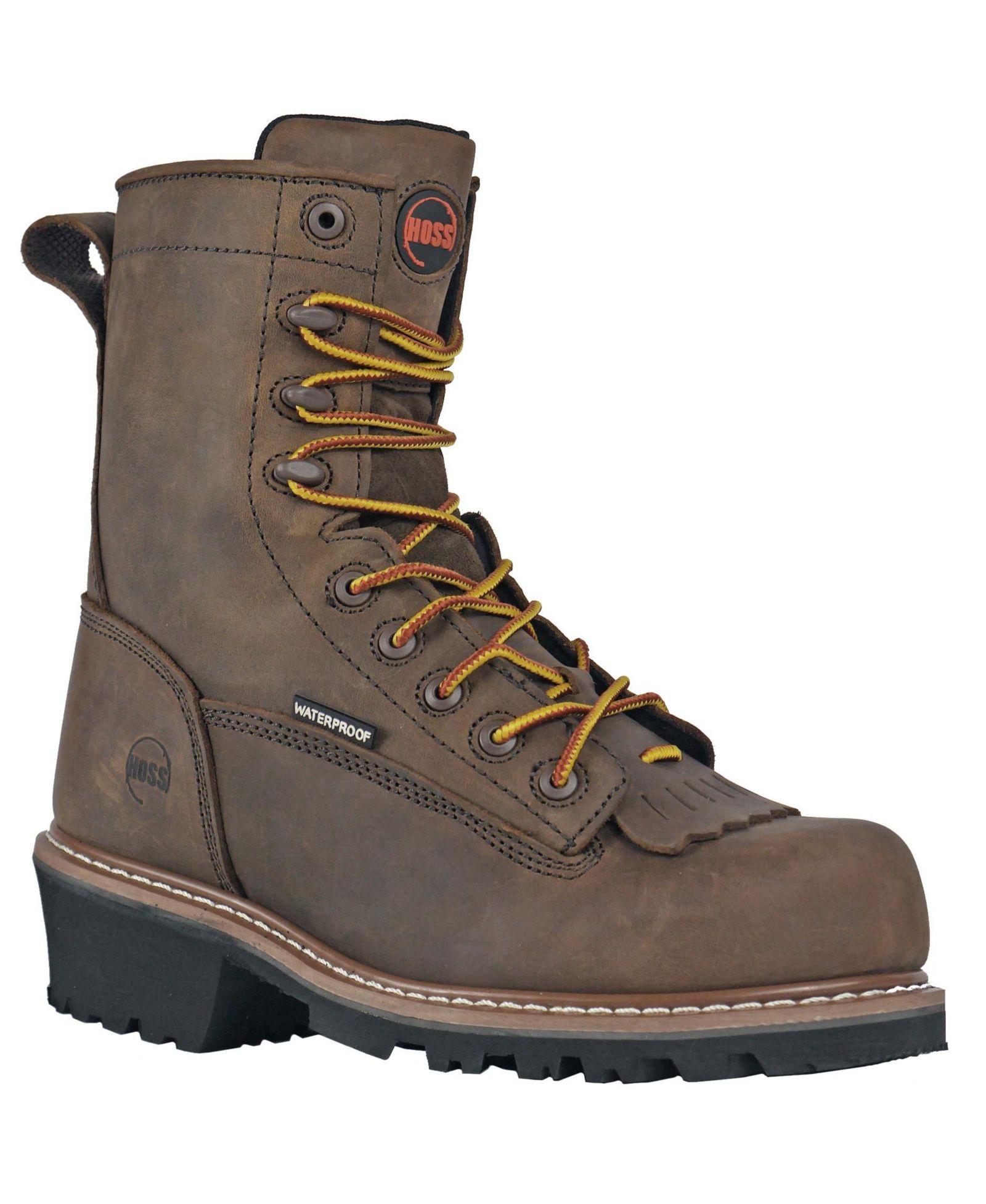 Hoss Boot Company Men's Cross Cut Kiltie Logger Composite Toe Work Boot