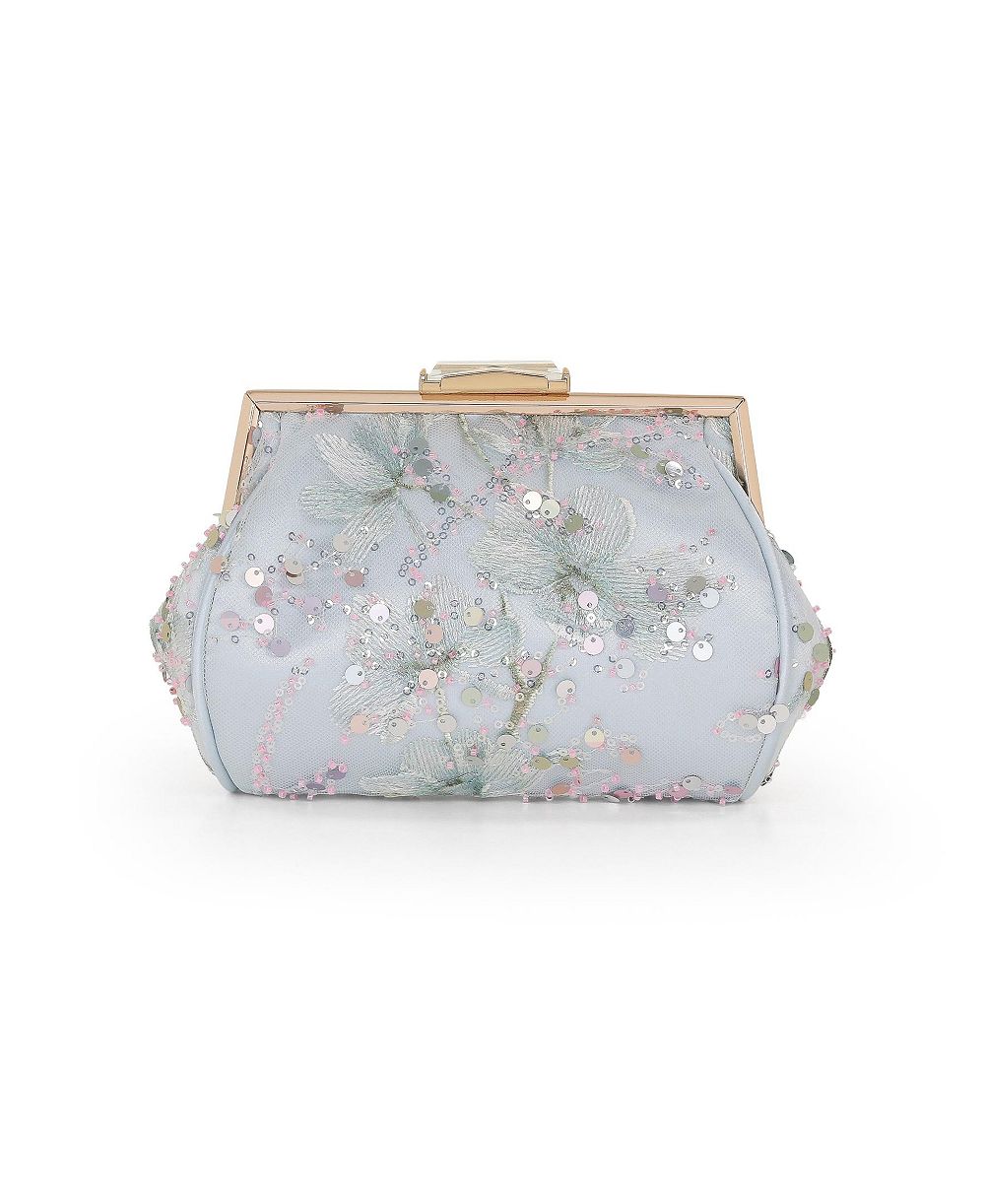 Женский вечерний клатч Jewel Badgley Mischka Iris с цветочной вышивкой и пайетками
