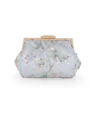 Женский вечерний клатч Jewel Badgley Mischka Iris с цветочной вышивкой и пайетками