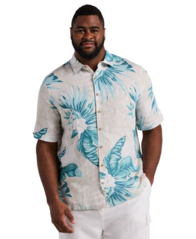 Мужская рубашка Cubavera Linen Blend Palm Print