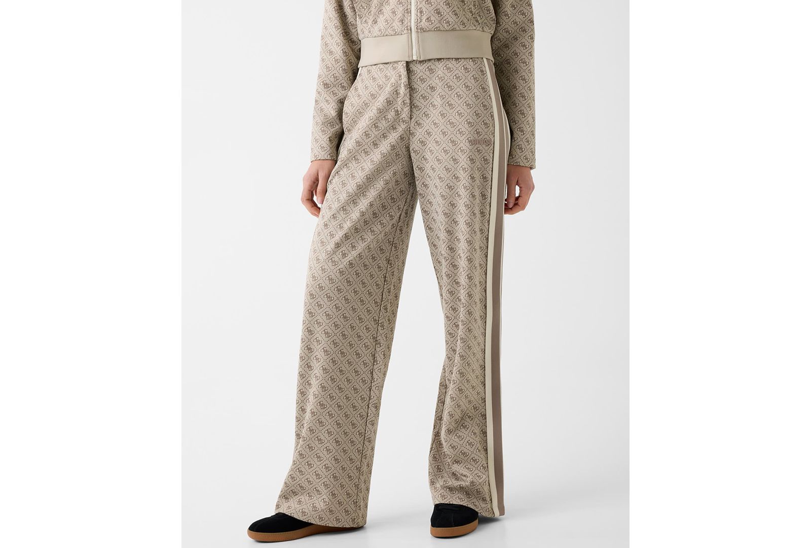 GUESS Women's Jacquard Straight Leg Pants