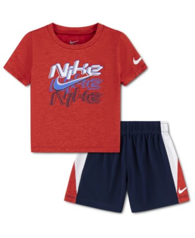 Nike комплект из футболки и шорт Dropset Icon для новорожденных мальчиков