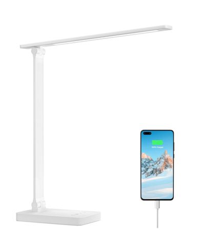 Lepro Настольная LED лампа с портом для зарядки, 650LM, 5 уровней яркости