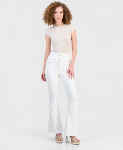 GUESS Women's Kaira High Rise Flare Jeans