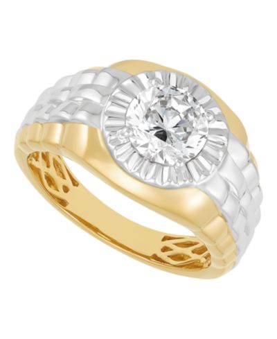 Кольцо Grown With Love Lab Grown Diamond Solitaire 14k Yellow Gold Plated