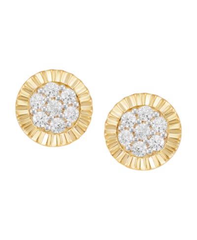 Серьги Grown With Love Lab Grown Diamond 1 ct. t.w. в 10k Yellow Gold