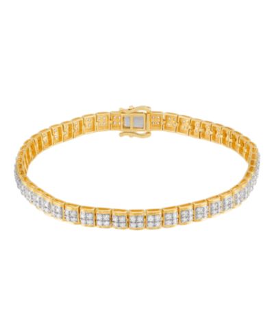 Браслет Grown With Love Lab Grown Diamond в 14k Yellow Gold Plated стерлинговом серебре
