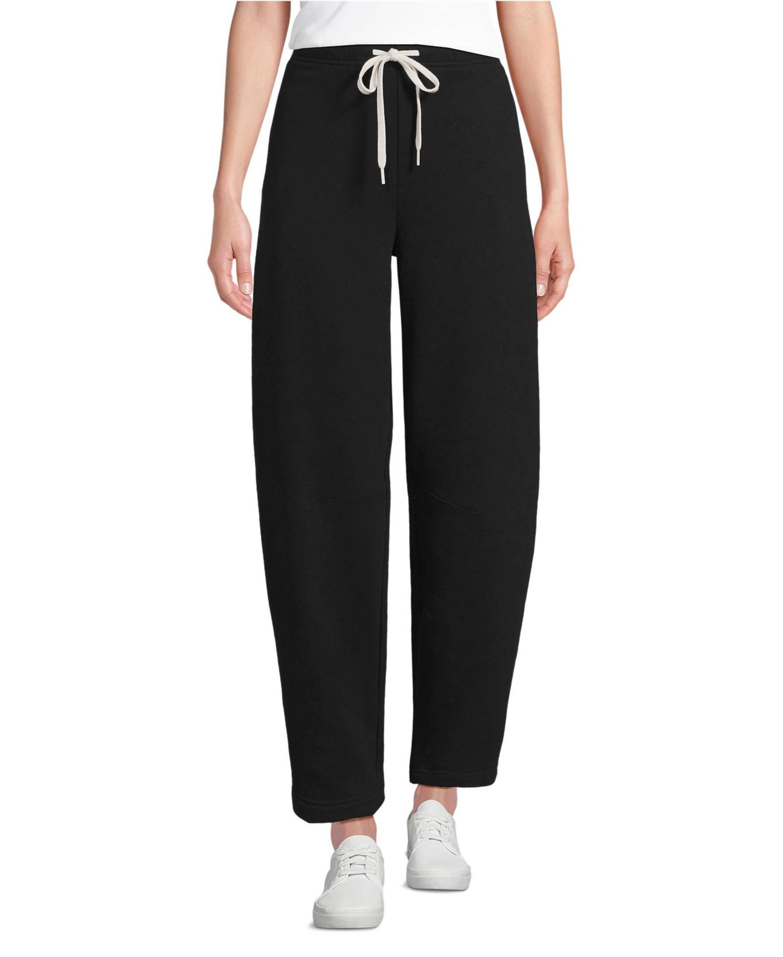 Женские брюки Lands' End Serious Sweats с высокой посадкой и бочкообразным кроем