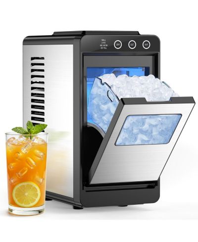 Cowsar Льдогенератор для столешницы, 26 lbs/24H Self-Cleaning