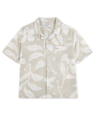 abercrombie kids Boys' 5-18 Gauze Camp Short-Sleeve Shirt