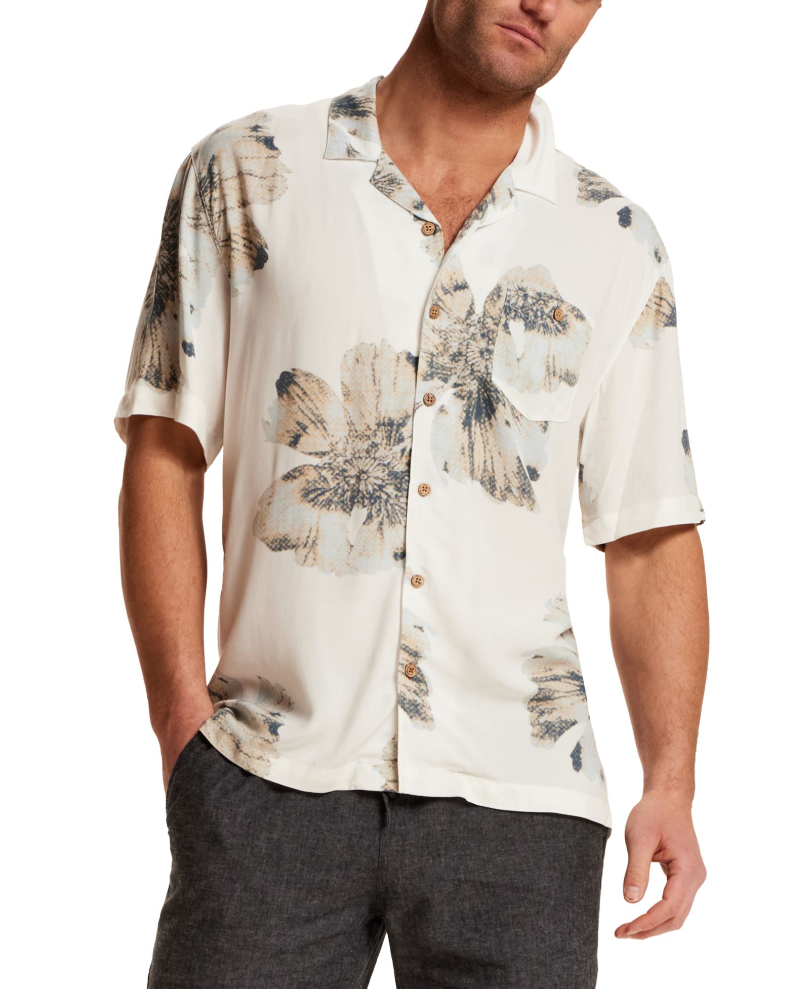 Мужская рубашка Weatherproof Vintage Short-Sleeve Button Down Camp
