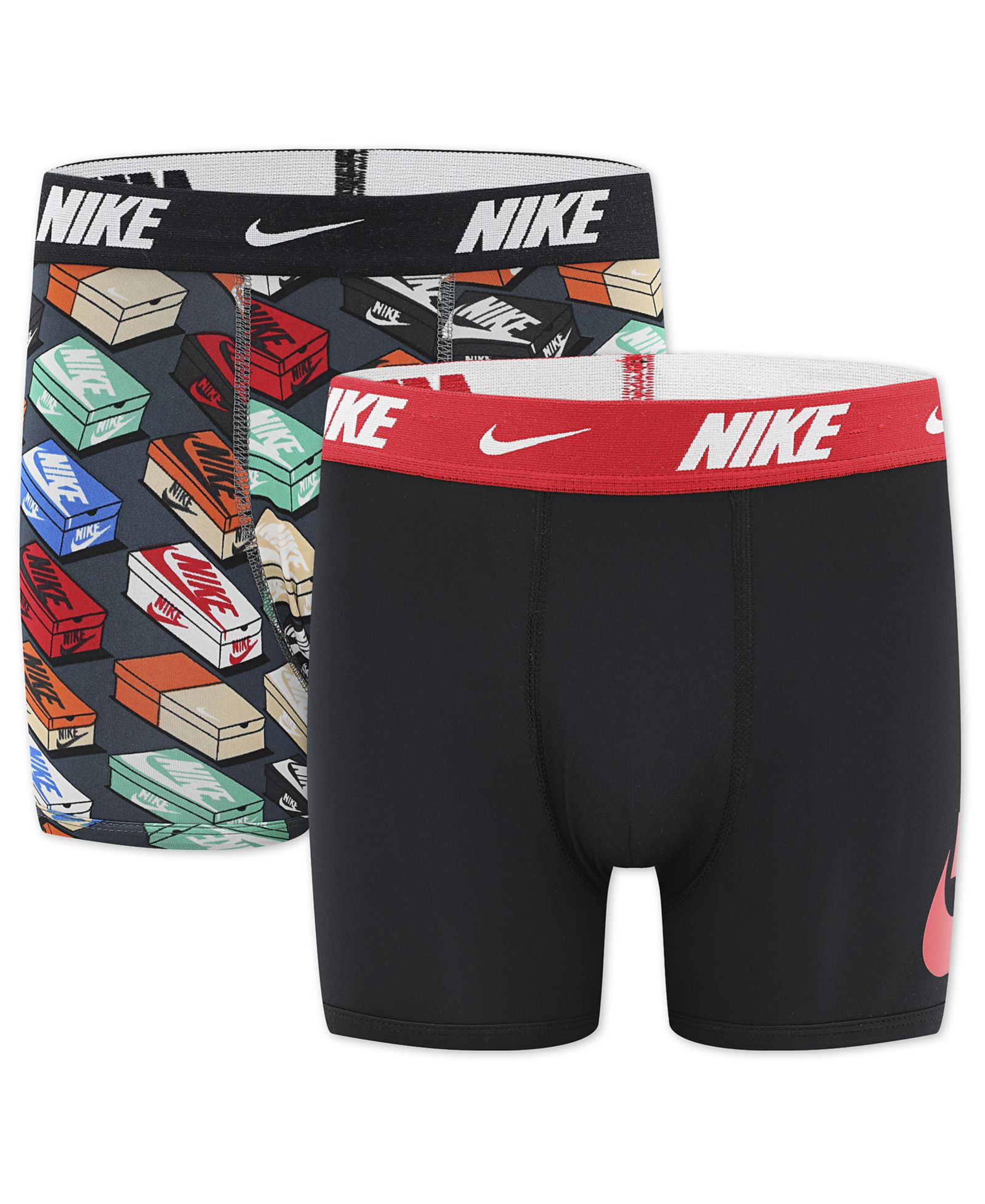 Nike Boys' 8-20 Printed Boxer Briefs, 2-Pack