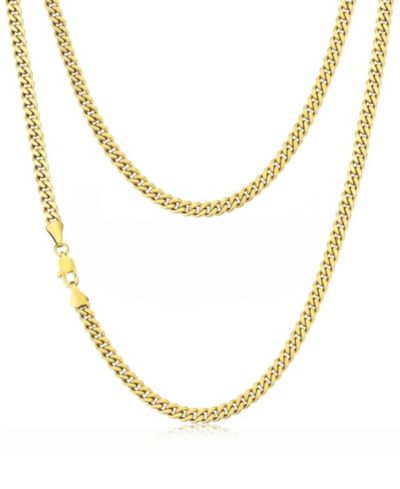 Мужская цепь Rhona Sutton Cuban Chain, позолота 14k