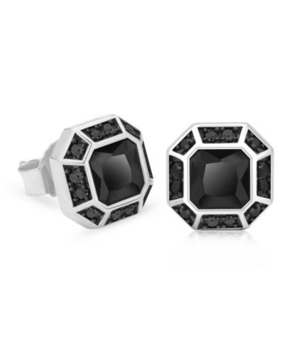 Мужские серьги-гвоздики Rhona Sutton из стерлингового серебра с покрытием 14k White Gold