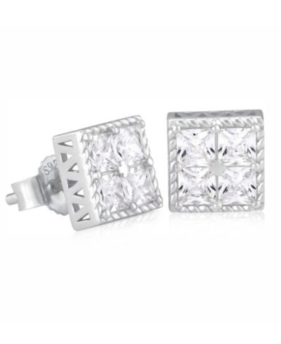 Rhona Sutton Men's Trogan Stud Earrings in Sterling Silver