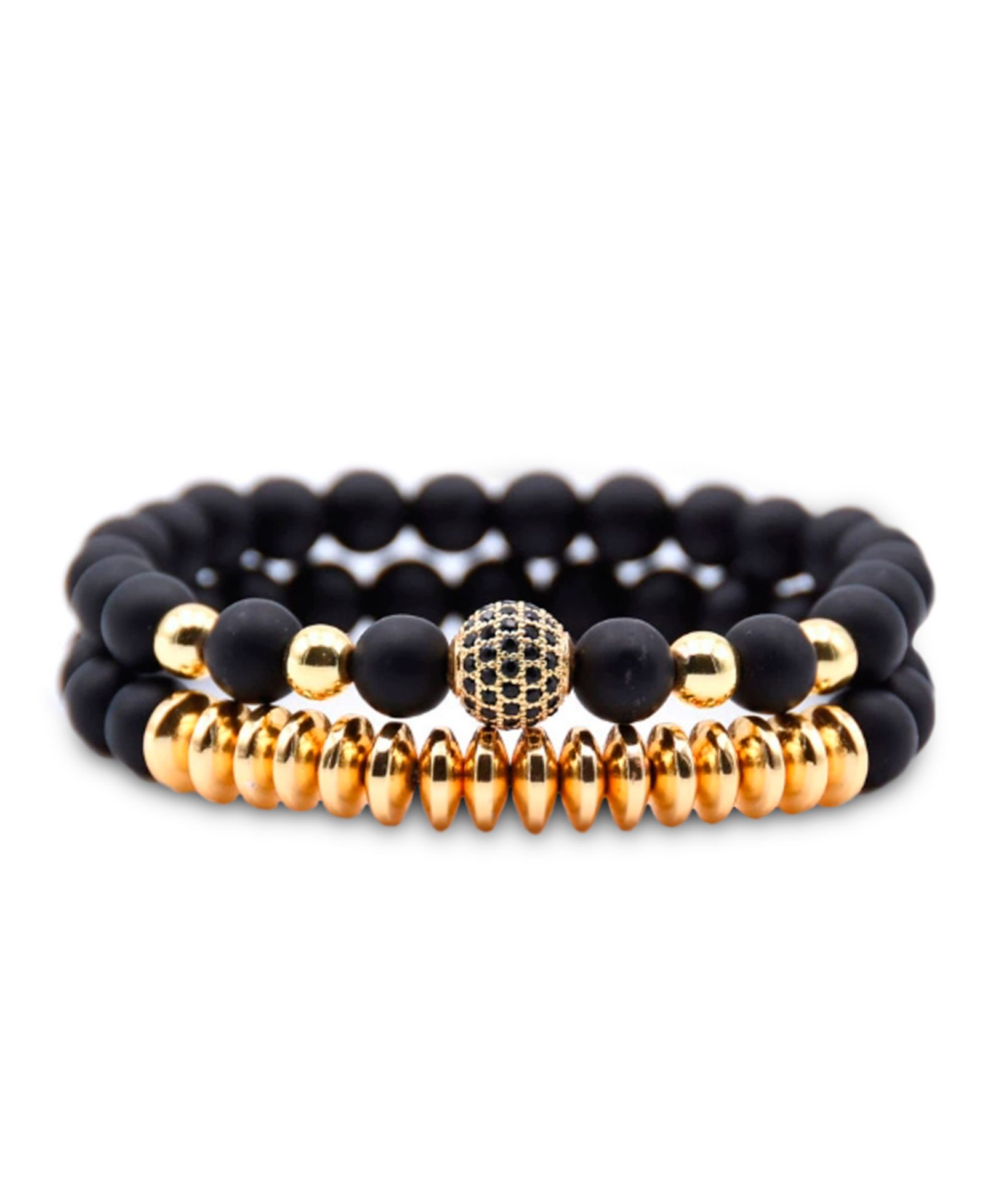 Мужской браслет Rhona Sutton Stainless Steel & Novar Gold-Tone