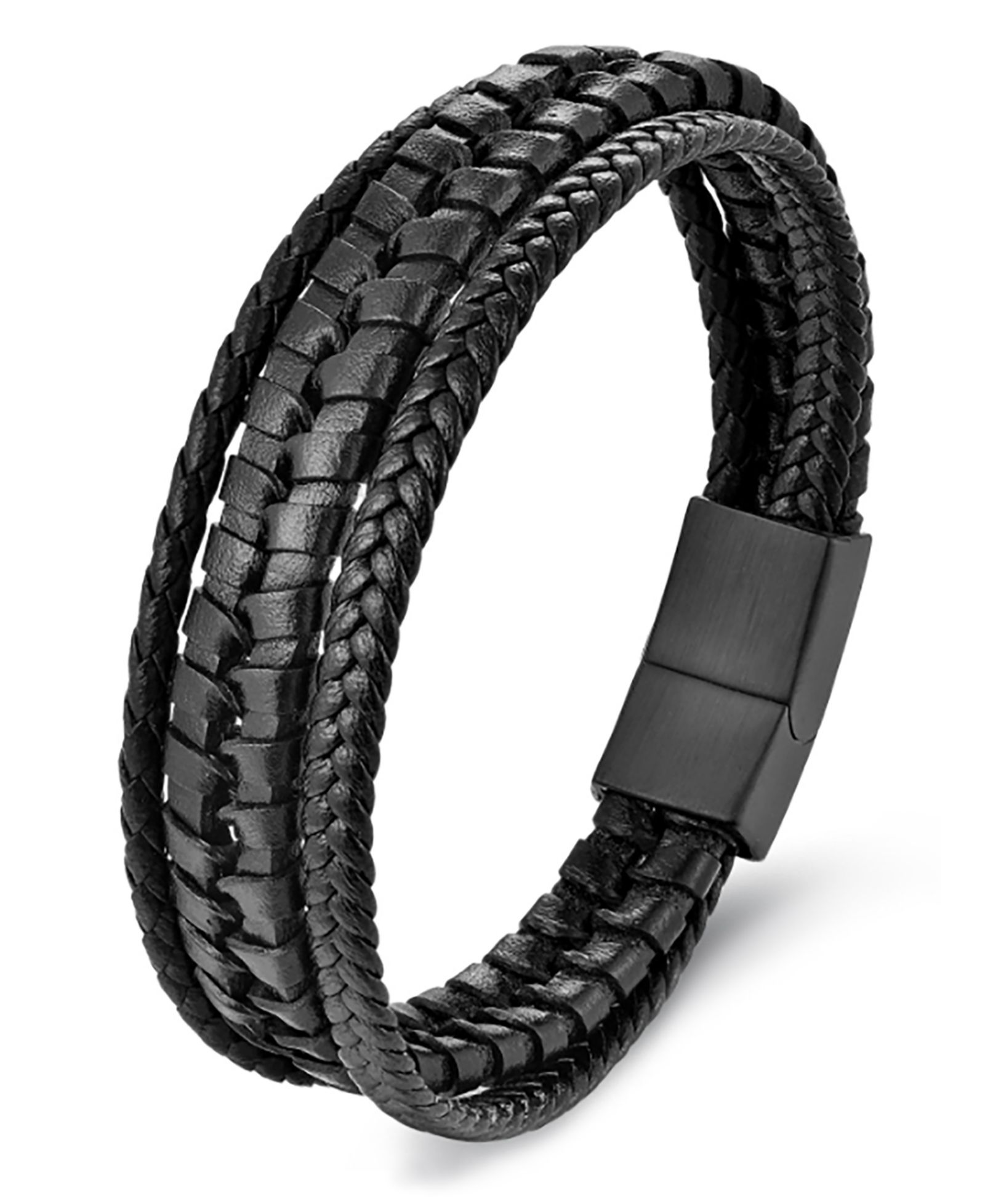 Мужской браслет Rhona Sutton Elysian Leather & Stainless Steel