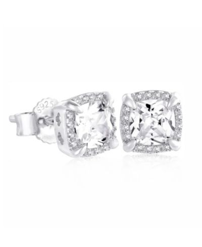 Rhona Sutton Men's Cubic Zirconia Talon Iced Stud Earrings in Sterling Silver