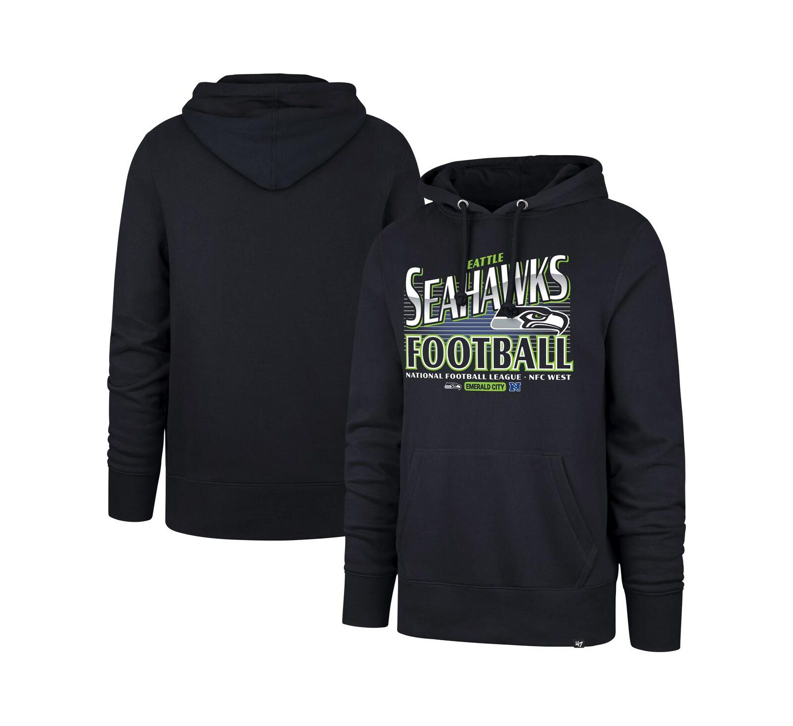 Мужское худи '47 Brand Seattle Seahawks Regional Headline в цвете College Navy