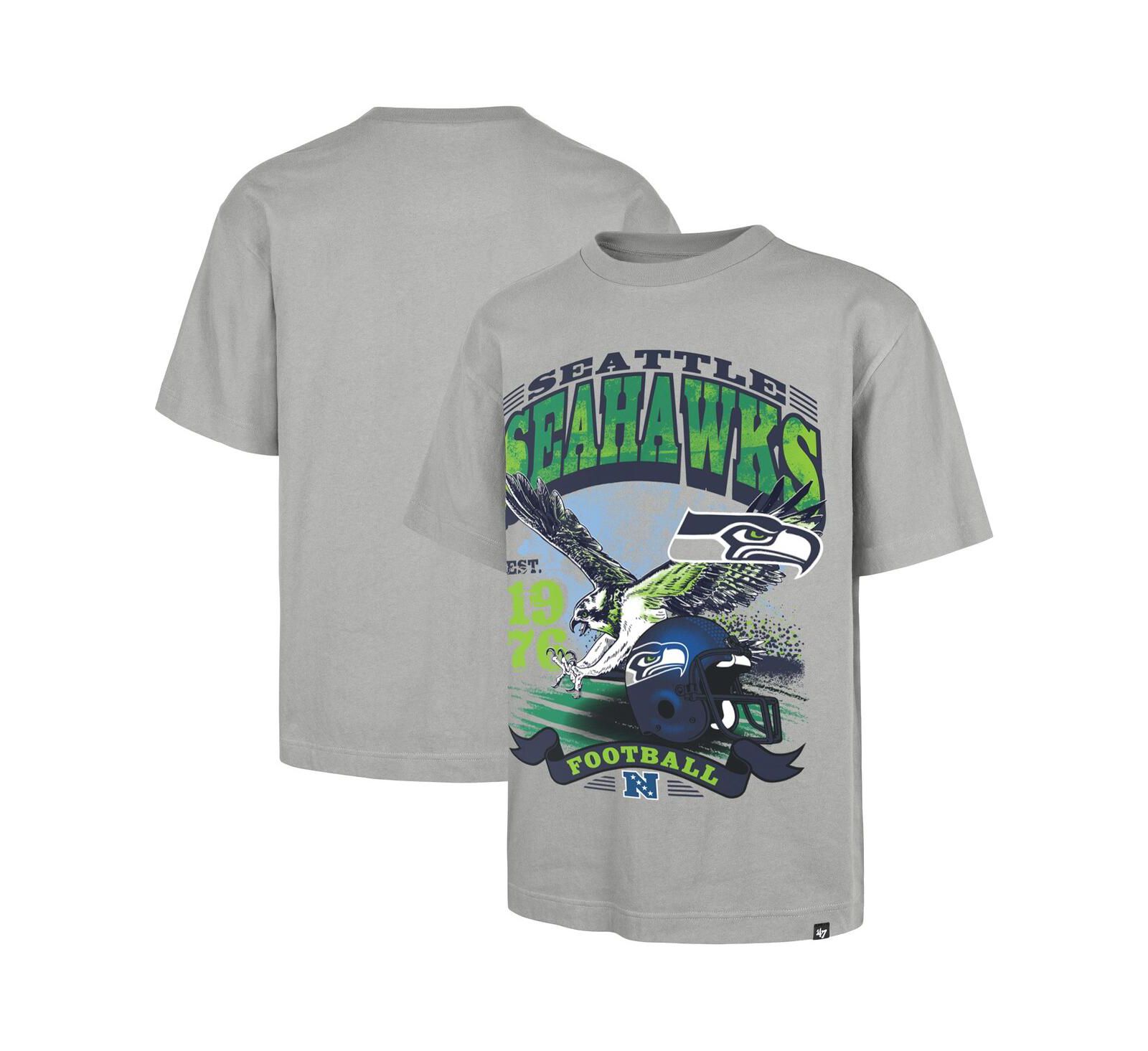 '47 Brand Мужская серая футболка Seattle Seahawks