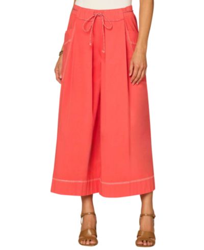 Женские широкие укороченные брюки Democracy Petite Skyrise Wide-Leg Crop Glider